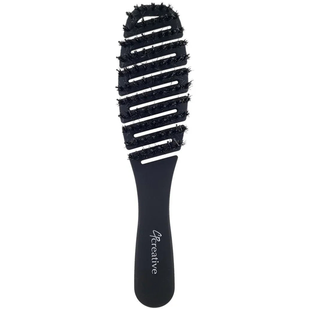 Flexvent Petite Mixed Bristle Vent Brush Boar & Nylon Pins Black Combs & Brushes Pasteur Pharmacy