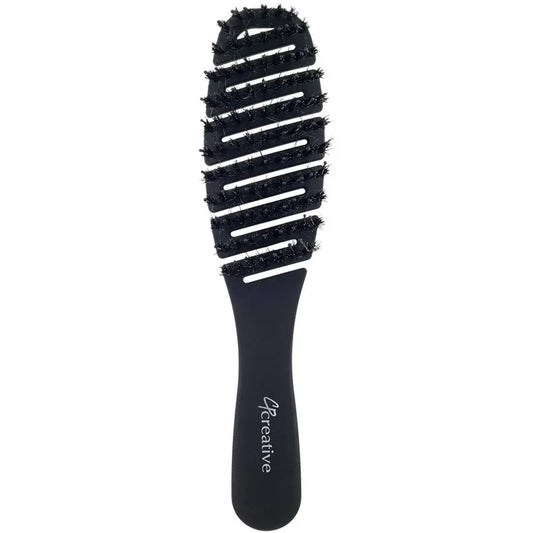 Flexvent Petite Mixed Bristle Vent Brush Boar & Nylon Pins Black Combs & Brushes Pasteur Pharmacy