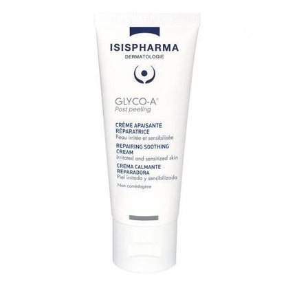 Isis Pharma Glyco-A Crema Hidratante 40ml - Crema reparadora, calmante e hidratante post-peeling para piel sensible