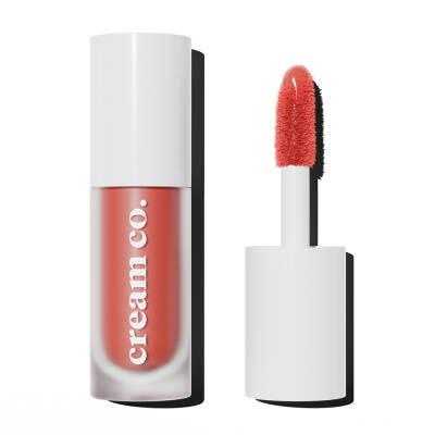 Crema multiusos con color para labios, mejillas y ojos de Cream Co. - Maquillaje de brillo natural con ácido hialurónico y péptidos
