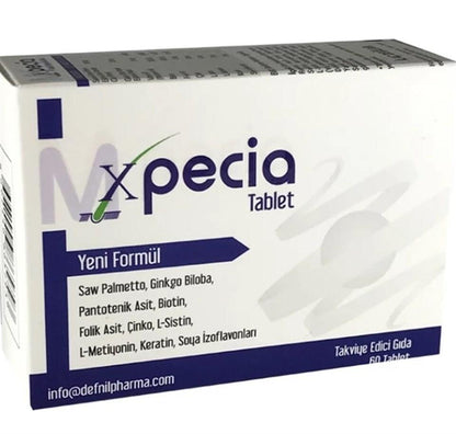 Xpecia para hombres 60 tabletas - Suplemento para la salud capilar | Salud masculina