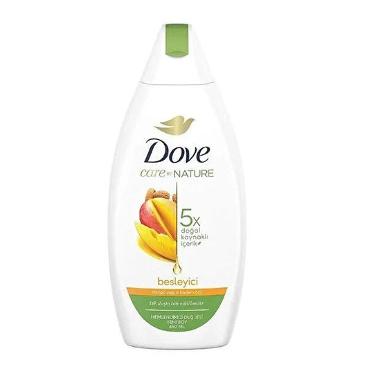 Gel douche hydratant Dove à l'huile de mangue et à l'extrait d'amande - Savon corporel hydratant pour une peau douce