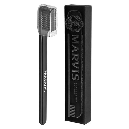 Marvis Black Toothbrush Luxurious Premium Italian Boxed Medium Bristle Toothbrush Pasteur Pharmacy