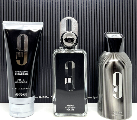 Afnan 9 Pm 3 Piece Gift Set Men's Gift Sets Afnan
