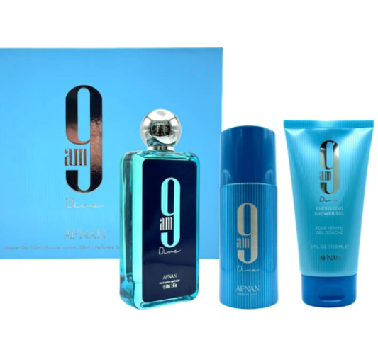Afnan 9 Am Dive 3 Piece Gift Set Men's Gift Sets Afnan