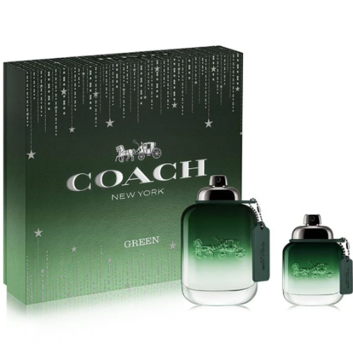 Coach Green 2 Piece Gift Set for Men (3.4 oz EDT + 1.4 oz EDT) Men's Gift Sets Coach
