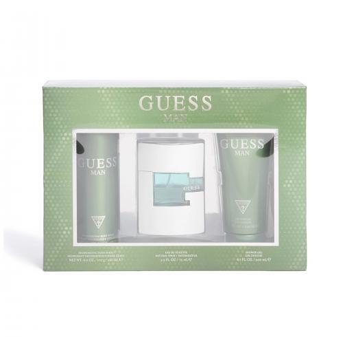 Guess Man 3 Piece Gift Set Men's Gift Sets Guess