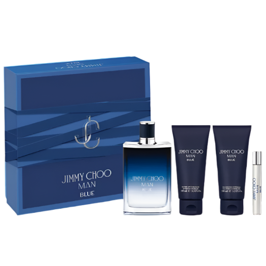 Jimmy Choo Man Blue 4 Piece Gift Set Men's Gift Sets Jimmy Choo