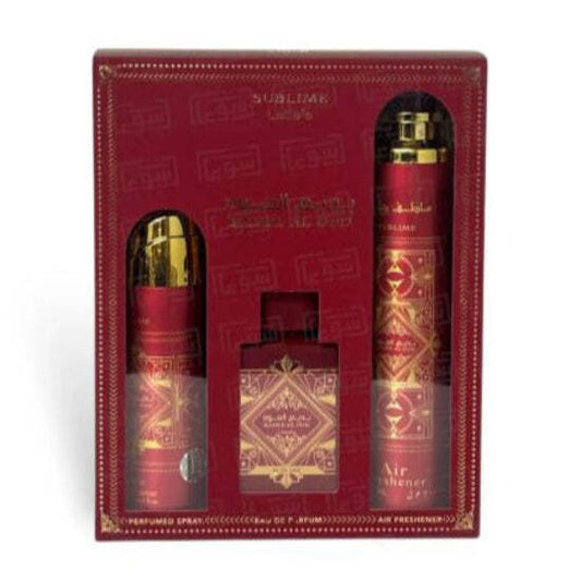 Lattafa Badee Al Oud Sublime 3 Piece Gift Set Men's Gift Sets Lattafa