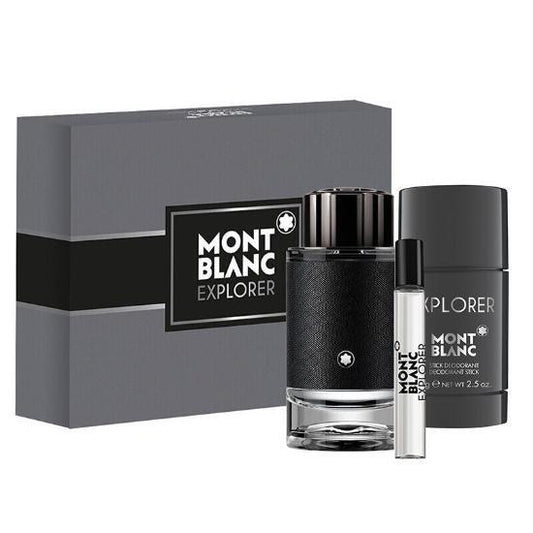 Mont Blanc Explorer 3 Piece Gift Set For Men Men's Gift Sets Mont Blanc