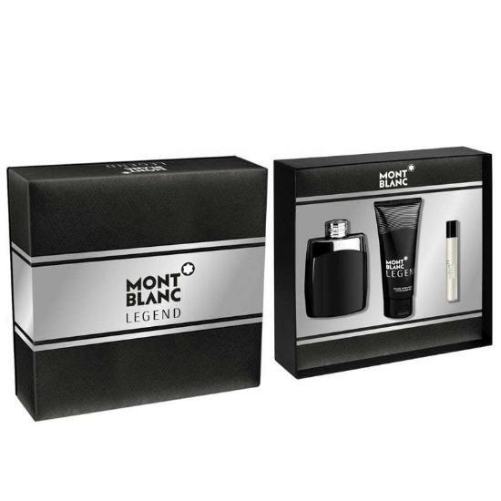 Mont Blanc Legend 3 Piece Gift Set Men's Gift Sets Mont Blanc