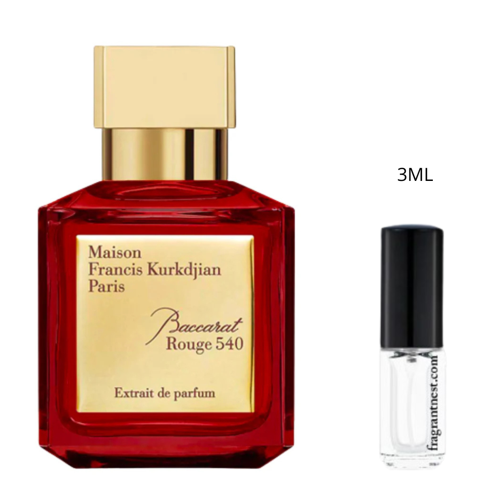 Maison Francis Kurkdjian Baccarat Rouge 540 Extrait De Parfum Travel Spray | Sample Fragrant Nest 3mL Glass Spray (45 Sprays)