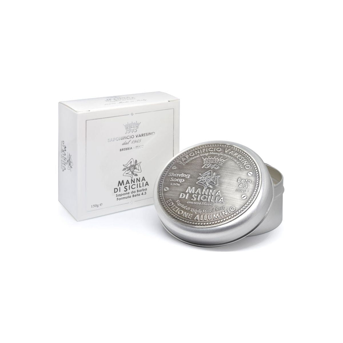 Saponificio Varesino Manna Di Sicilia Shaving Collection Shaving Set Pasteur Pharmacy 4.3 Beta Shaving Soap 150g