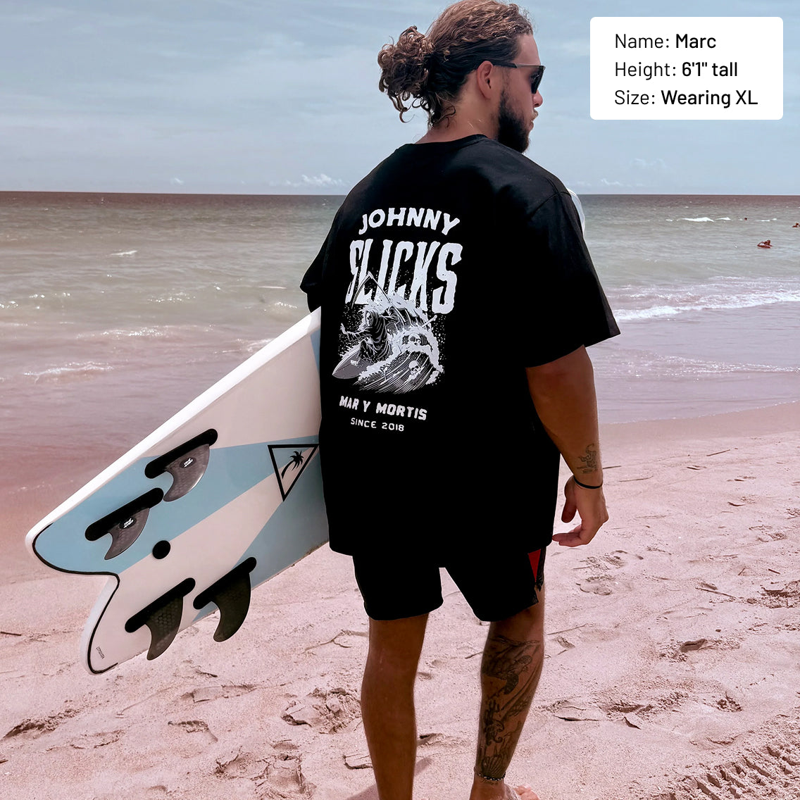 Johnny Slicks Mar Y Mortis Oversized Tee Shirt Johnny Slicks XL