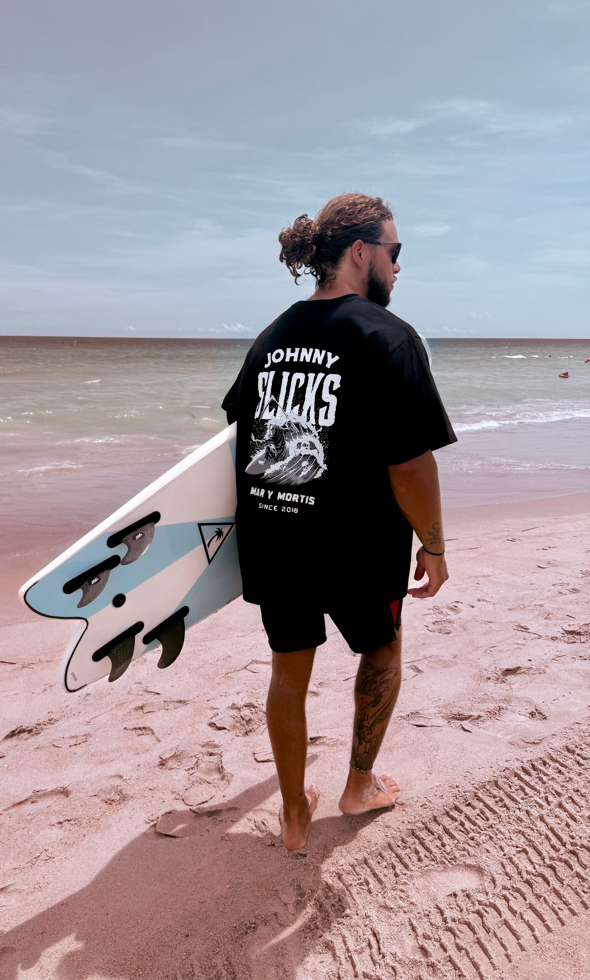 Johnny Slicks Mar Y Mortis Oversized Tee Shirt Johnny Slicks