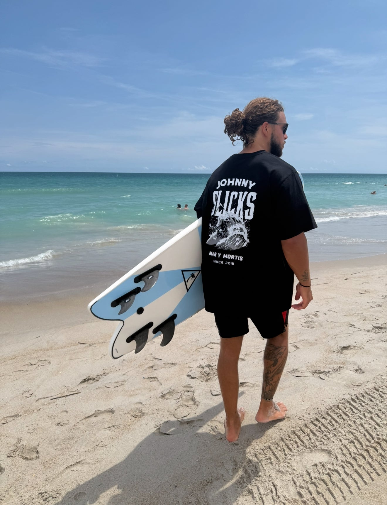 Johnny Slicks Mar Y Mortis Oversized Tee Shirt Johnny Slicks