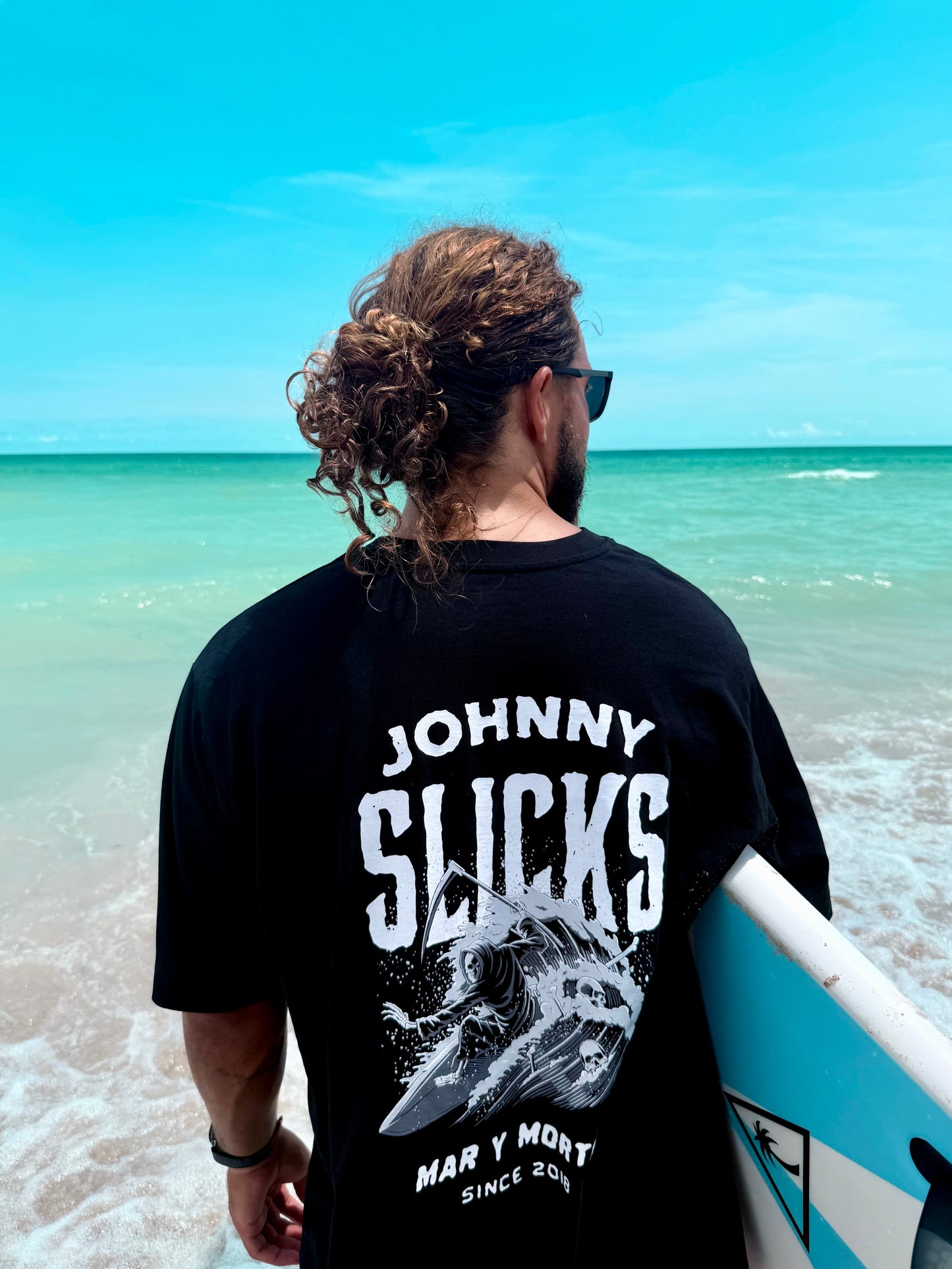 Johnny Slicks Mar Y Mortis Oversized Tee Shirt Johnny Slicks