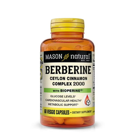 Mason Vitamins INC Natural Berberine Ceylon Cinnamon Complex 60 Veggie Capsules Vitamins & Supplements Pasteur Pharmacy