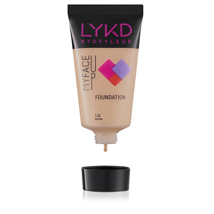 LYKD Foundation 126 Vanilla Couvrance Lisse 30 ml