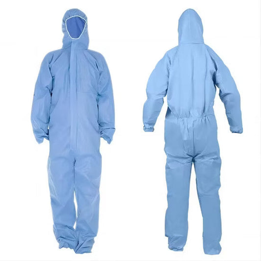 SMS Disposable Coveralls with Hood and Booties, Zipper Front, 3XL (Case of 40) Hazardous Material Suits Pasteur Pharmacy