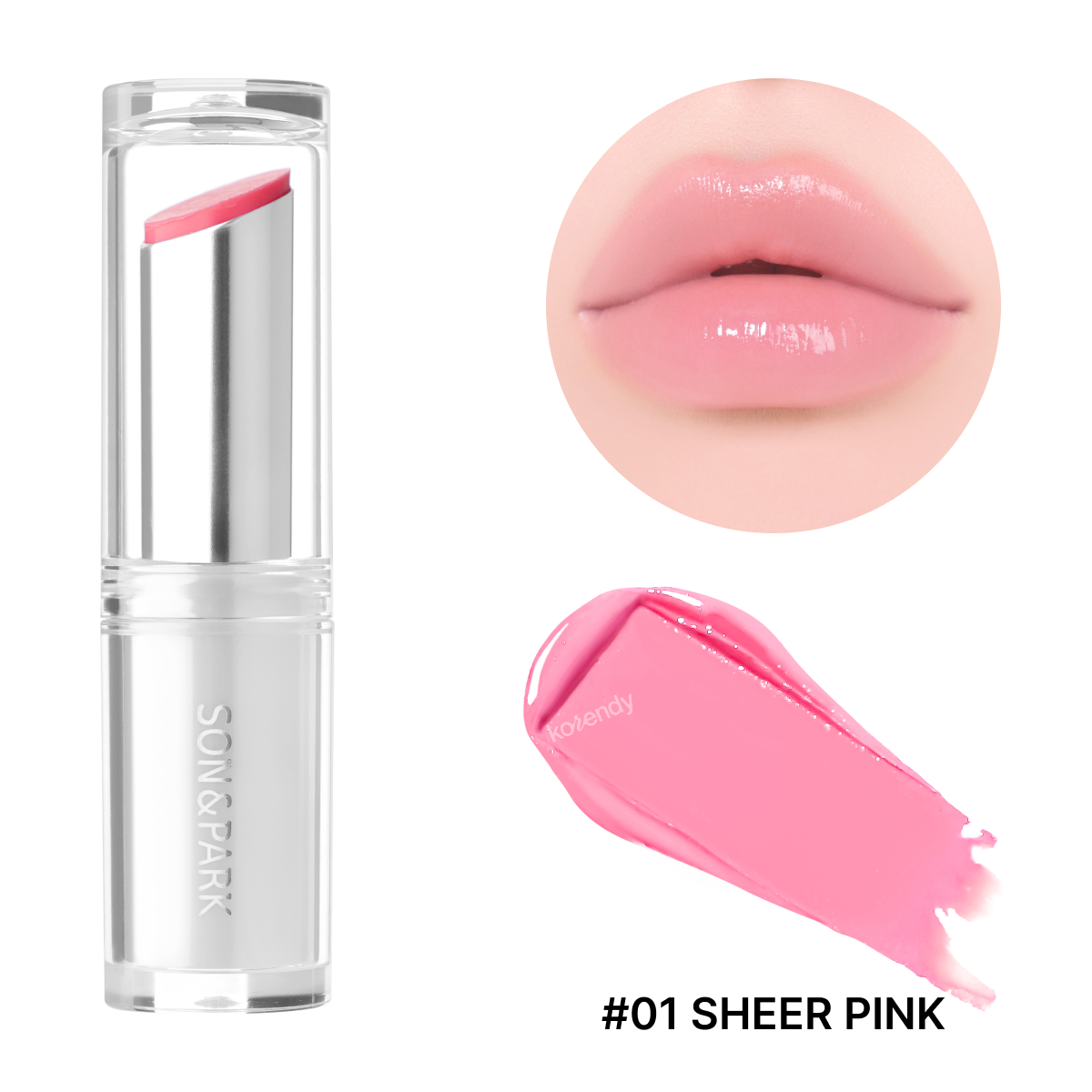 Son & Park Melting Glow Lip Balm Sheer Pink 3.2g