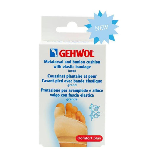 Gehwol Metatarsal and Bunion Cushion with Elastic Bandage Lg Foot Cushion Pasteur Pharmacy