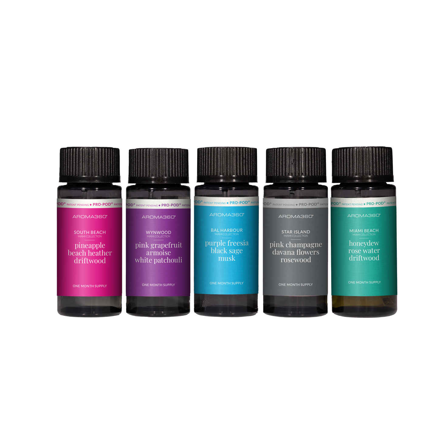 Aroma360 Miami Collection Pro-Pod Discovery Set Scent Oil Discovery Set Aroma360