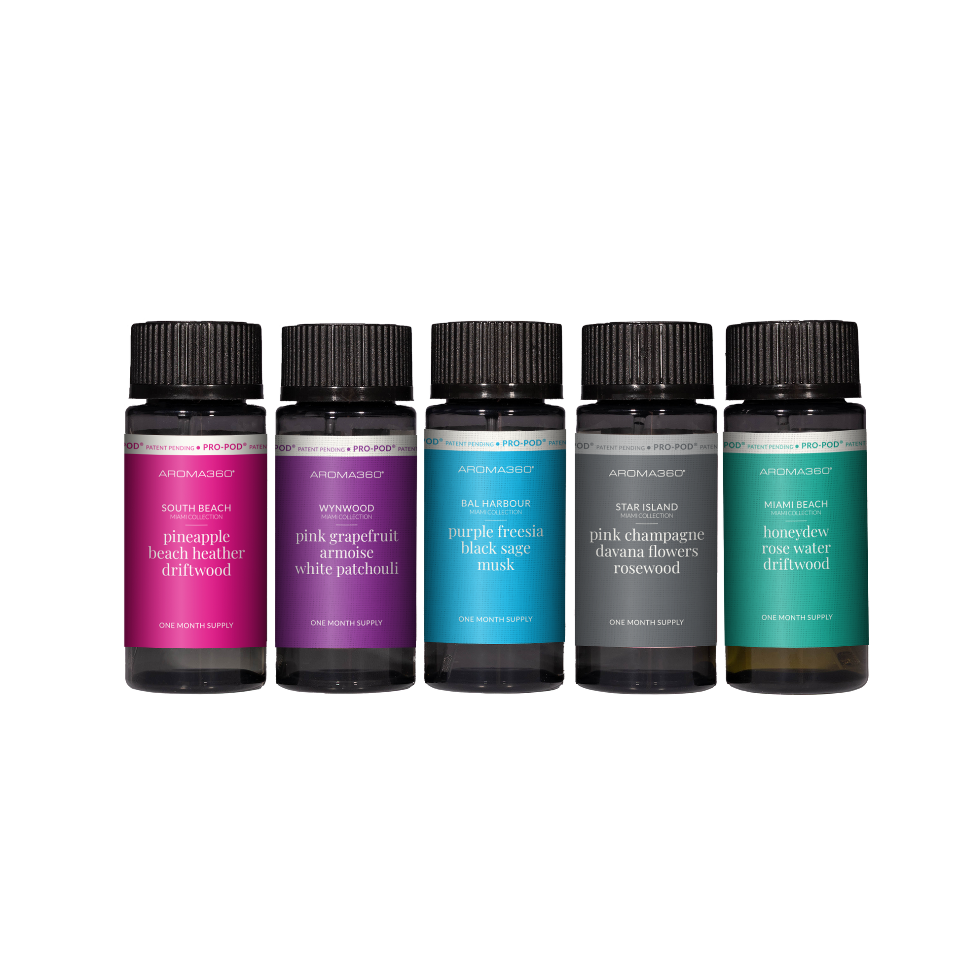 Aroma360 Miami Collection Pro-Pod Discovery Set Scent Oil Discovery Set Aroma360