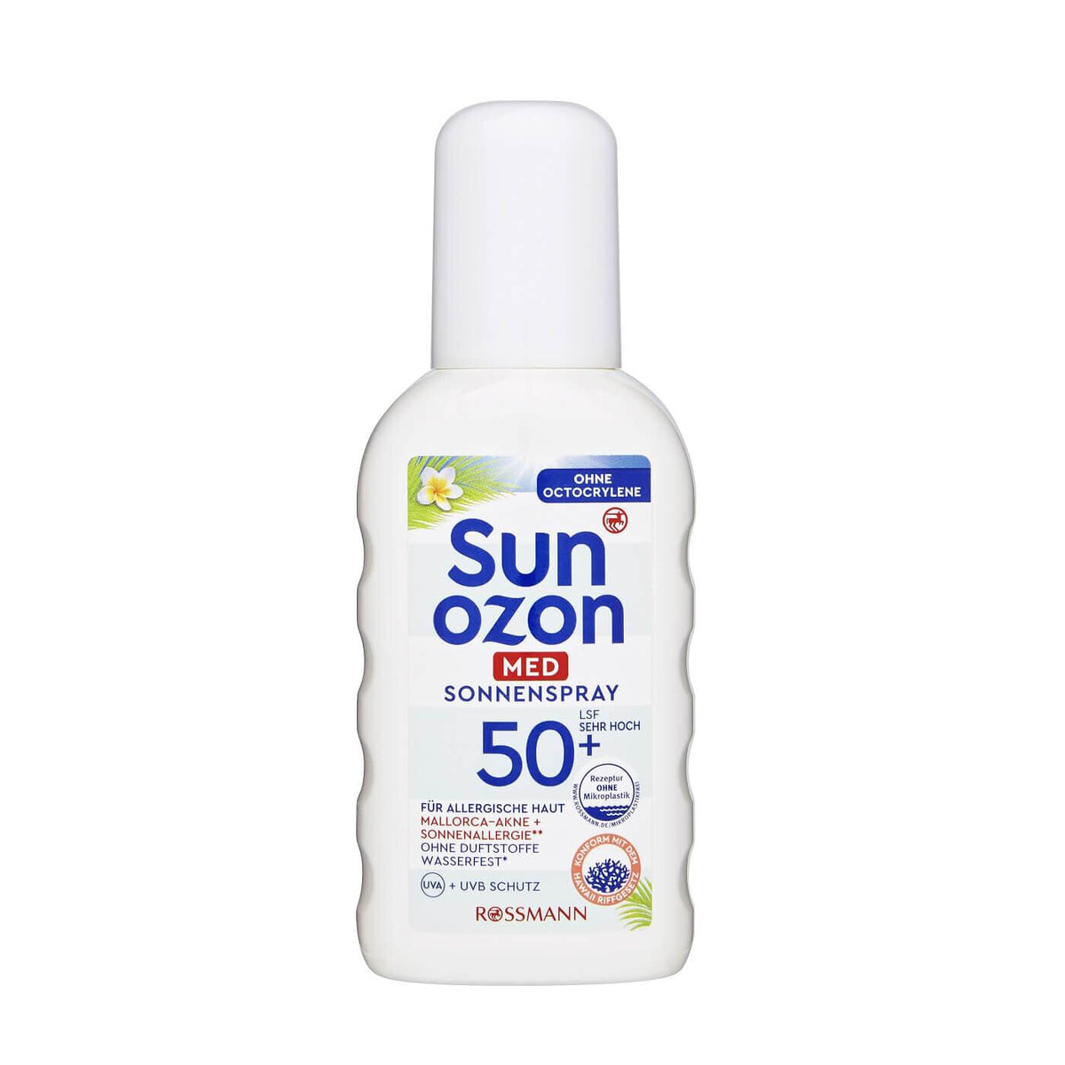 Spray de protection solaire Sunozon MED SPF 50 pour peaux sensibles 200 ml