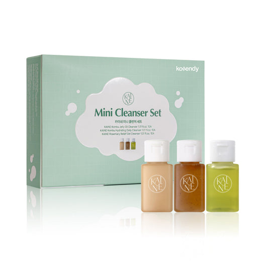 Set de mini nettoyants Kaine, routine de nettoyage en 3 étapes pour le voyage, 90 ml