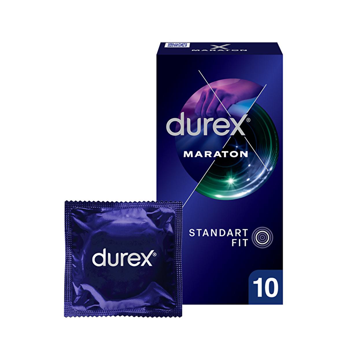 Préservatifs Durex Marathon retardants - Performance améliorée pour adultes et couples | Boîte de 10