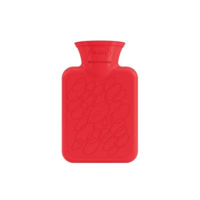Fashy Hot Water Bottle, Portable Heating Pad for Menstrual Relief & Muscle Relaxation - Compact Warmth Solution, Red, 10.14 fl oz