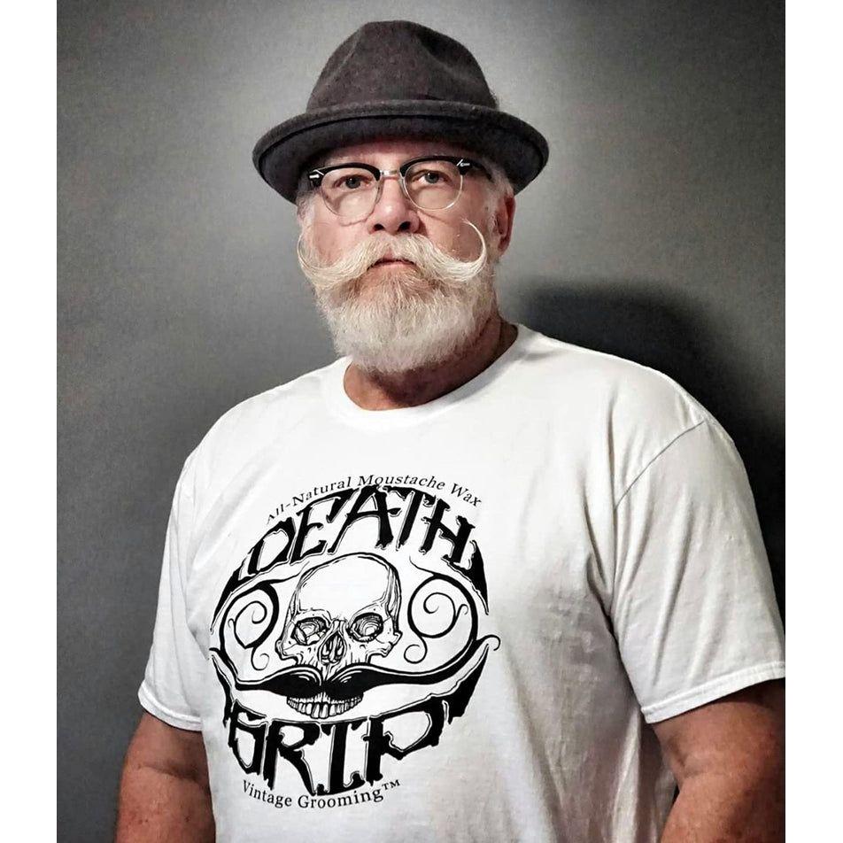 Death Grip Bare Bones All-Natural Medium Hold Mustache Wax 1 oz Mustache Wax Pasteur Pharmacy