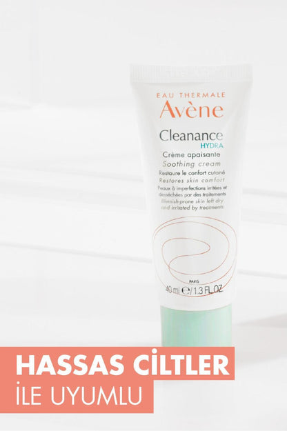 Avene Cleanance Hydra Crema 40ml - Crema hidratante calmante para pieles grasas sensibles