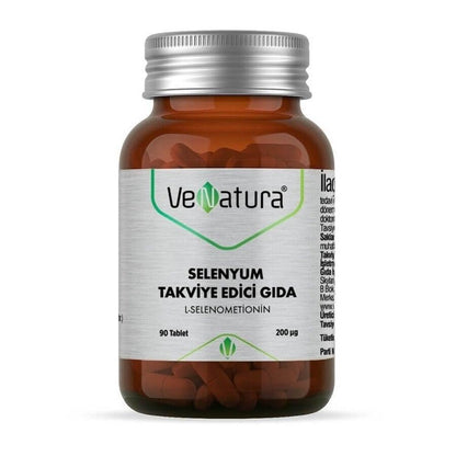 Venatura Selenio: 90 comprimidos, 90 mcg - Apto para veganos y vegetarianos para uso diario