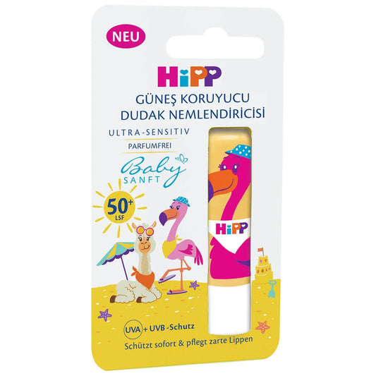 Hipp Lip Sunscreen Balm - SPF 50+ Protection | 0.15 oz