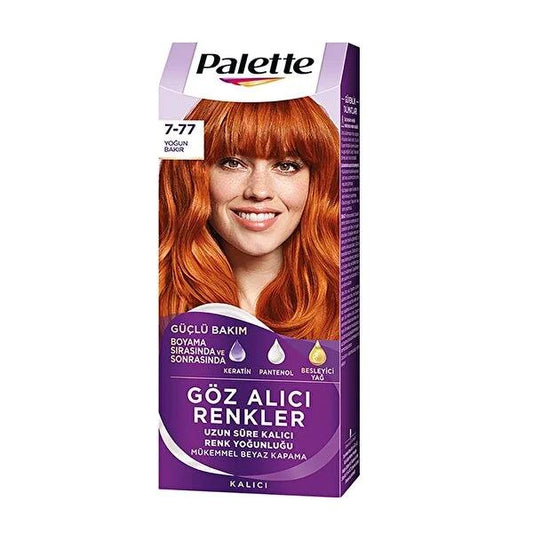 Tinte para el cabello Palette Intense Copper 7-77: color nutritivo y duradero para un cabello vibrante