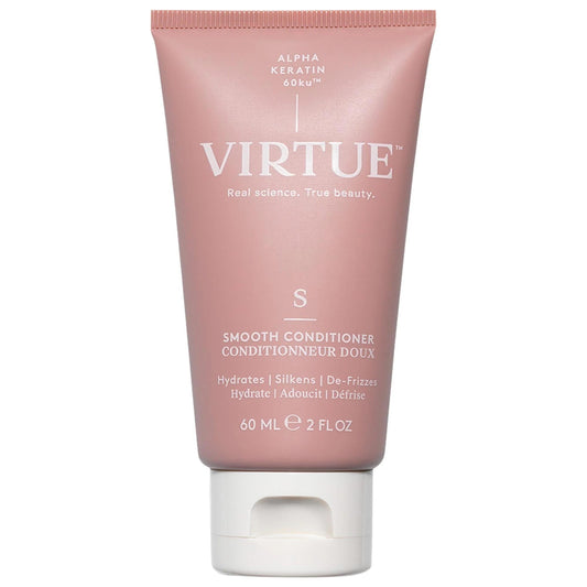 Virtue Smooth Mini Conditioner for Frizz Control - Hydrating, Smoothing Coarse & Textured Hair with Alpha Keratin 60ku®