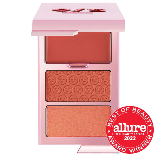 Paleta de rubor Cheek Clapper 3D: ultrapigmentada, difuminable, vegana y libre de crueldad animal; color y dimensión de larga duración