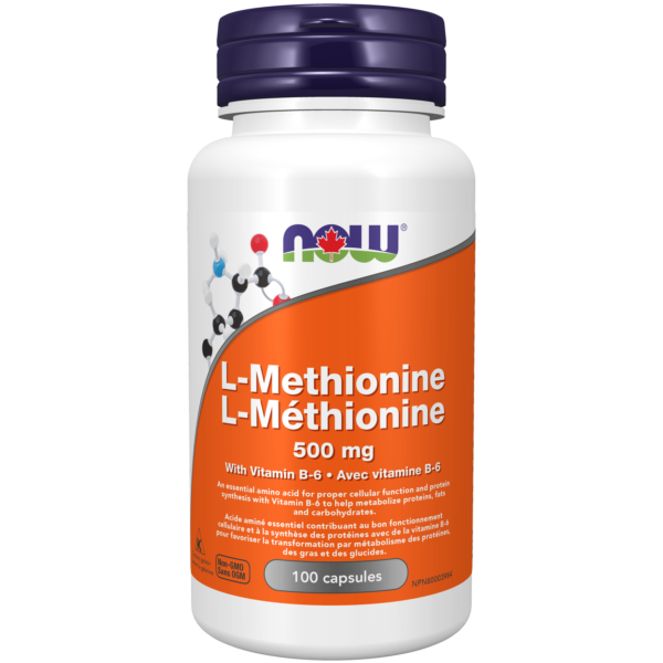NOW Foods L-Methionine Powder, USP Grade, 500 Grams (1.1 lbs) Vitamins & Supplements Pasteur Pharmacy