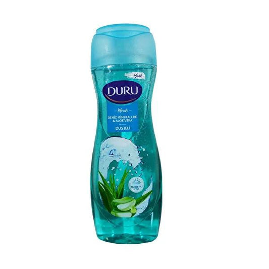 Gel douche Duru aux minéraux marins et à l'aloe vera : nettoyant corporel rafraîchissant et hydratant pour une peau saine - 450 ml
