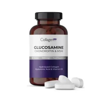 Collagen Forte Platinum Glucosamine Chondroitin MSM 1500mg - Joint Health Support Supplement for Pain Relief - 90 Tablets