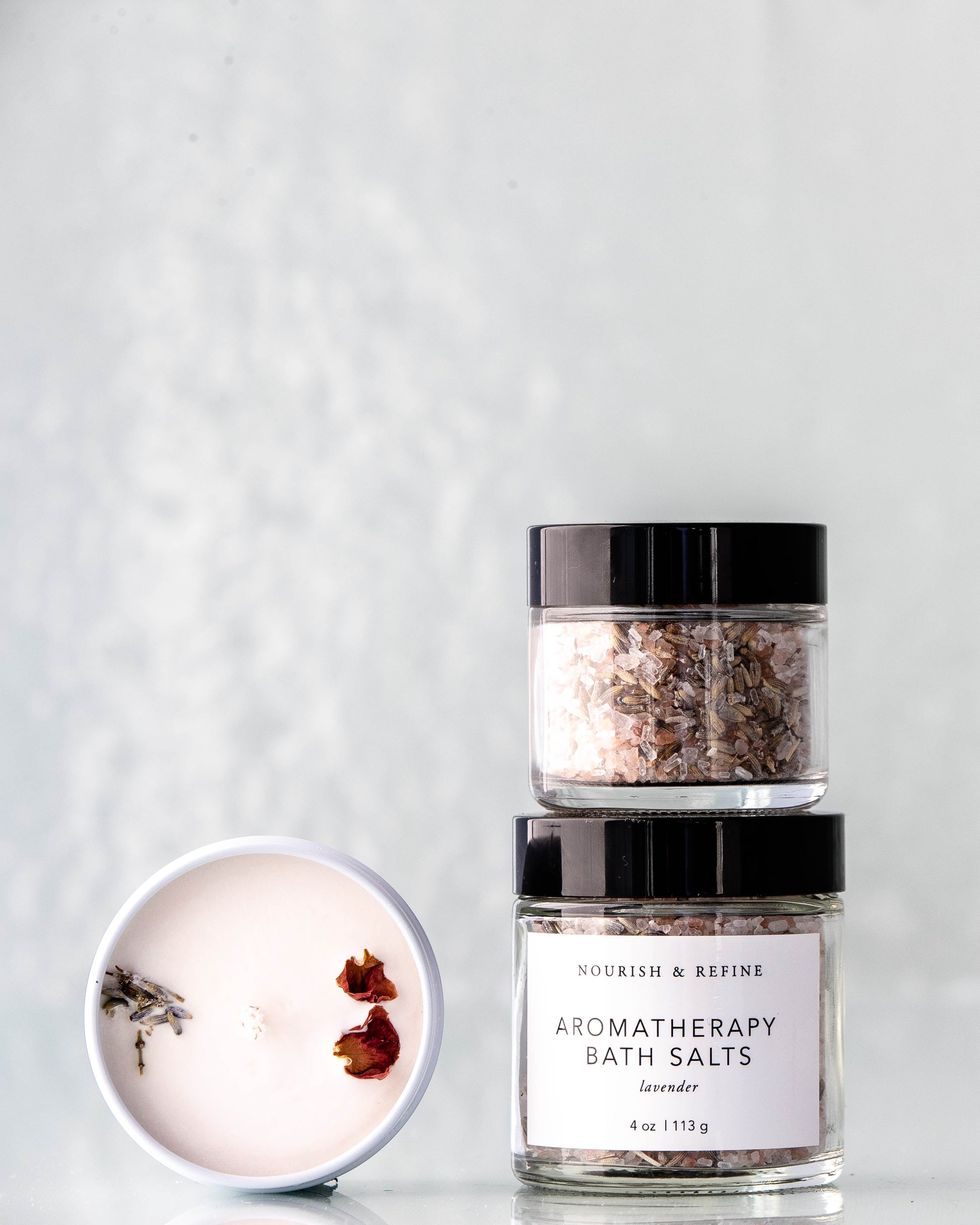 Nourish and Refine Luxury Bath Set Organic Bath Sets Nourish and Refine
