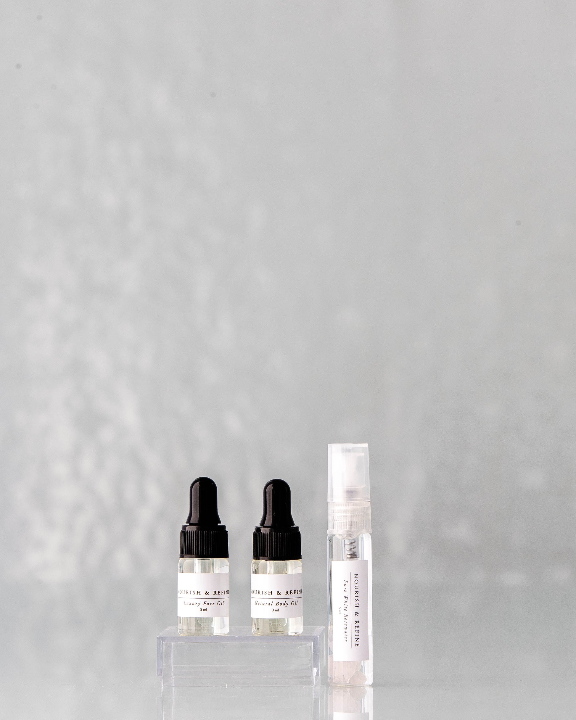 Nourish and Refine Mini Signature Skincare Set Travel Size Organic Skincare Nourish and Refine