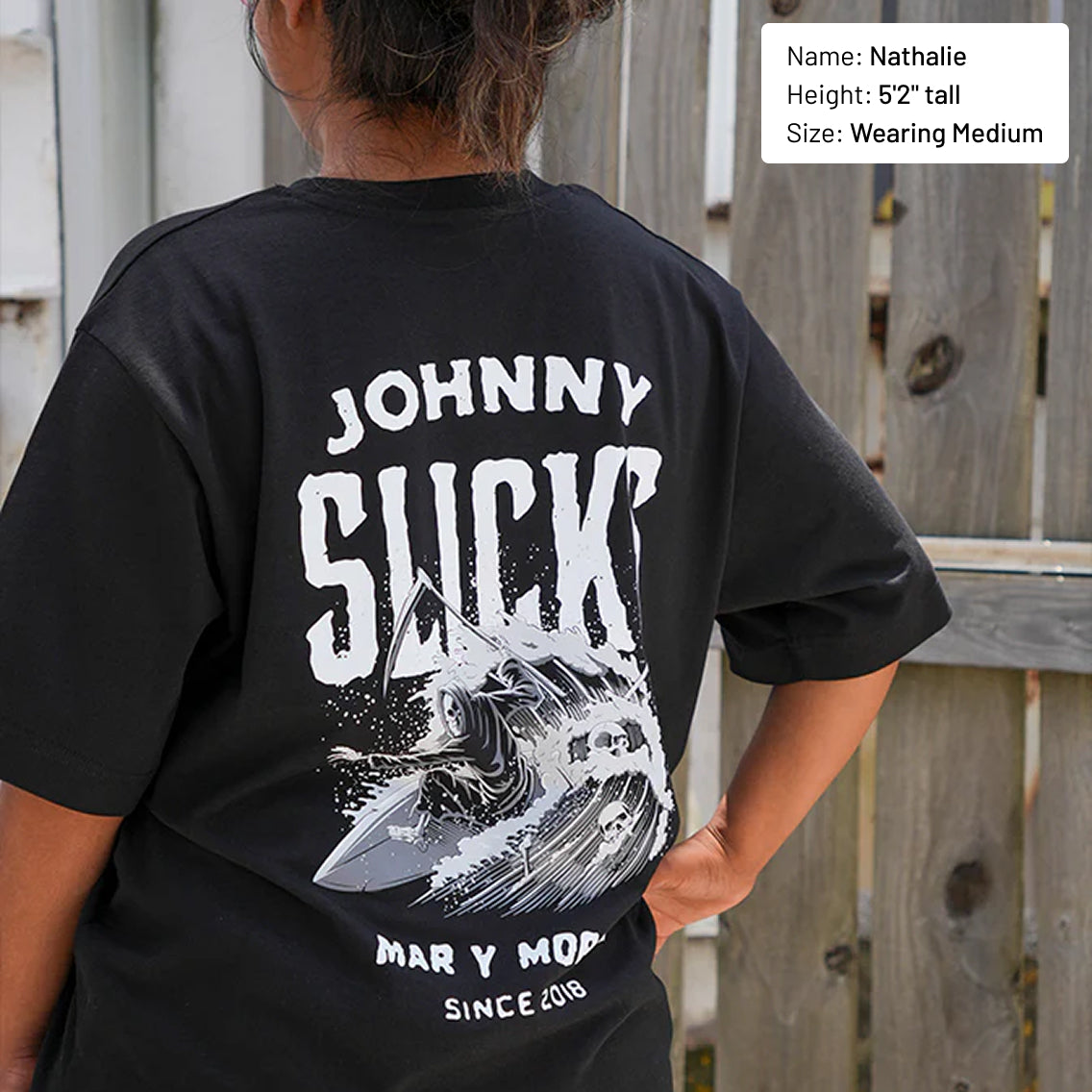 Johnny Slicks Mar Y Mortis Oversized Tee Shirt Johnny Slicks M