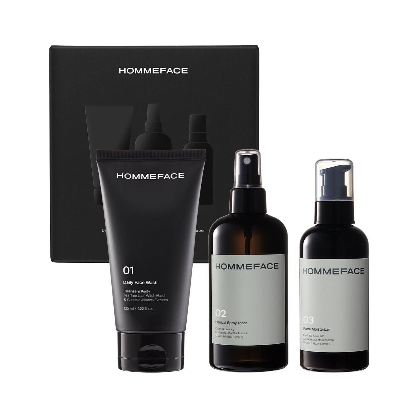 HommeFace Daily Skincare Trio 17.74 oz Skincare Set Pasteur Pharmacy