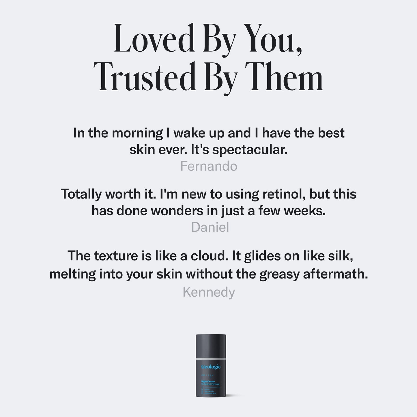 Geologie Retinol Night Cream Full Size Bottle Geologie