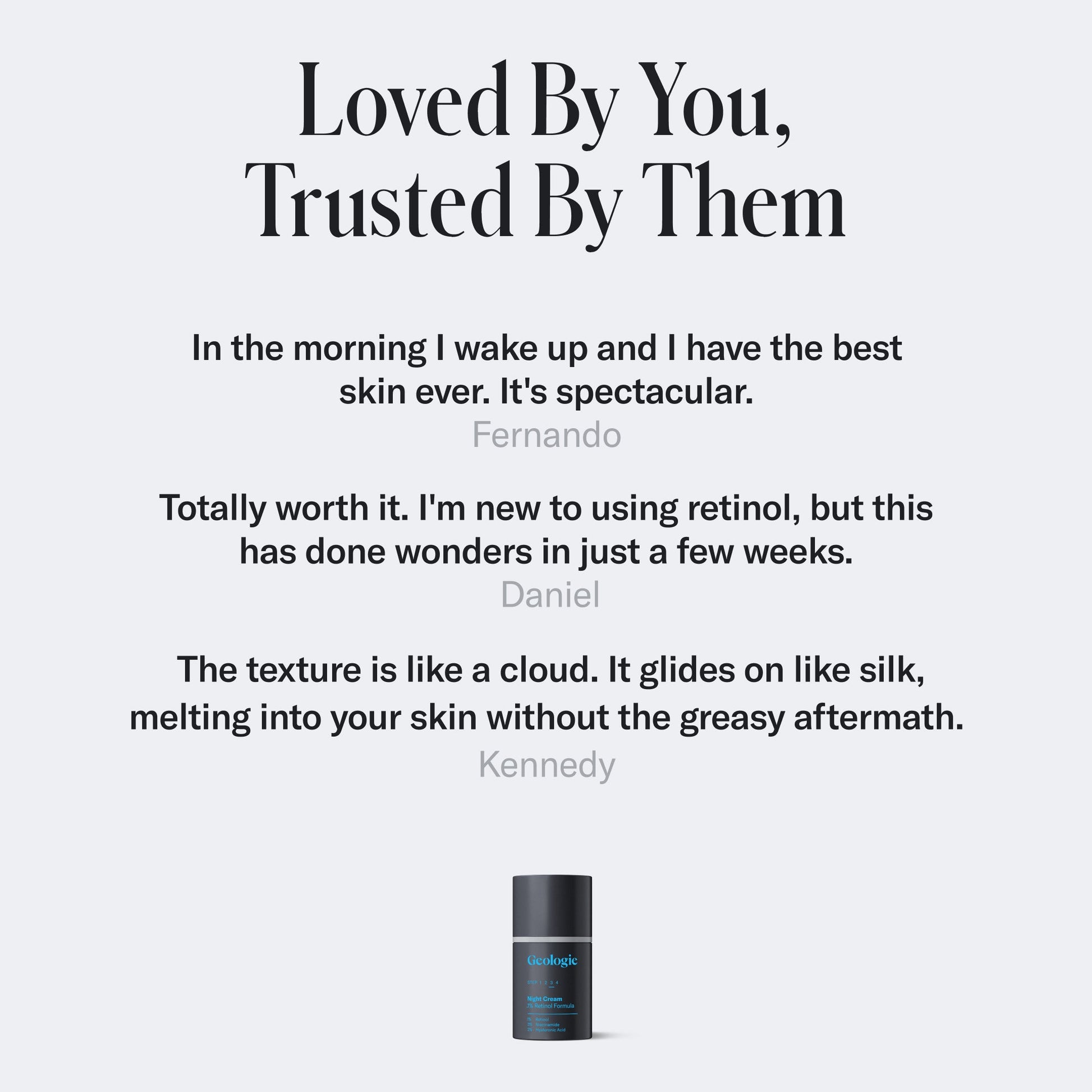 Geologie Retinol Night Cream Full Size Bottle Geologie