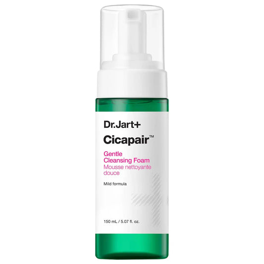 Dr.Jart+ Cicapair™: Gentle Foam Facial Cleanser for Sensitive Skin - Soothing, Redness Relief, Vegan, Paraben-Free - Korean Skincare