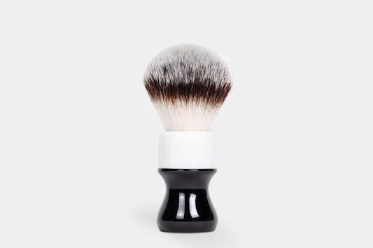 Noble Otter Synthetic Shave Brush - Black/White - 26MM Shaving Brush Noble Otter